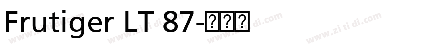Frutiger LT 87字体转换